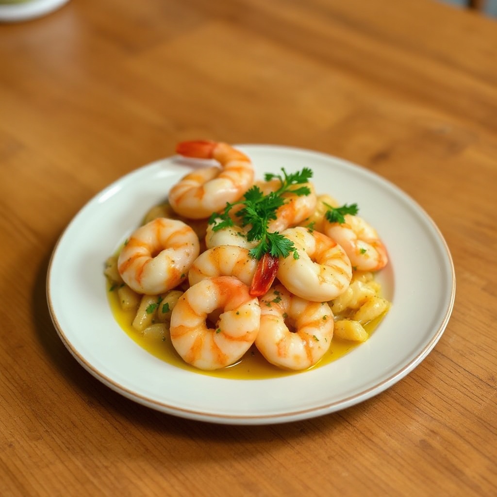 Würzige Zitronen-Knoblauch-Garnelen