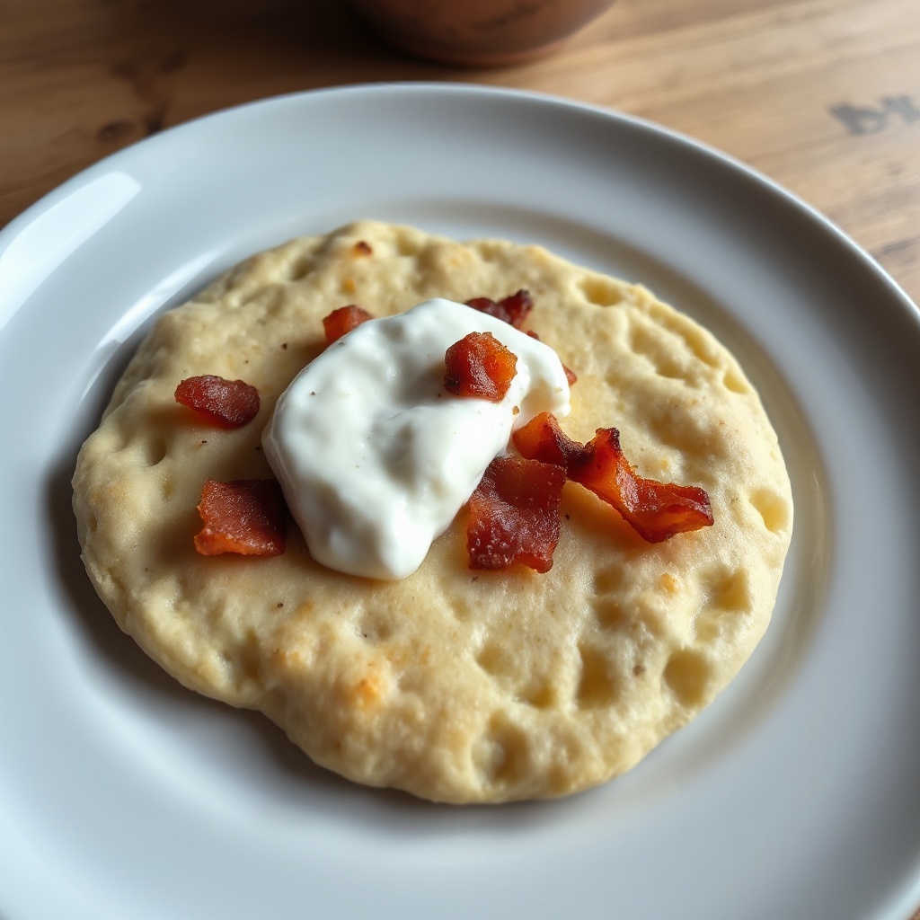 Focaccia in Stile Alsaziano con Topping Cremoso