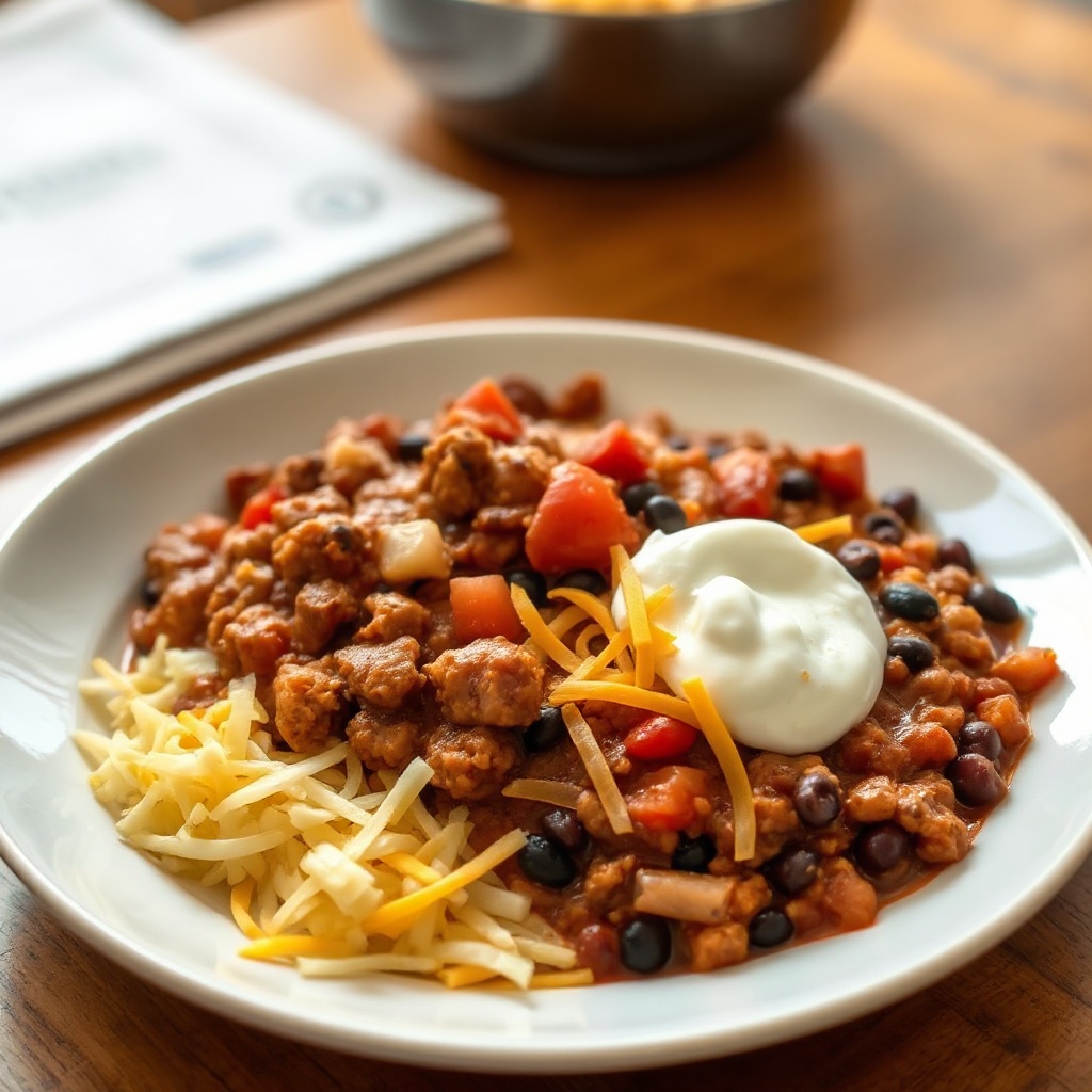 Herzhafter Hausgemachter Chili