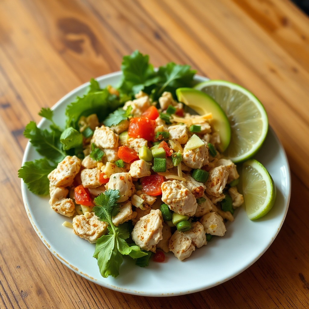 Würziger Chipotle-Hühnchensalat