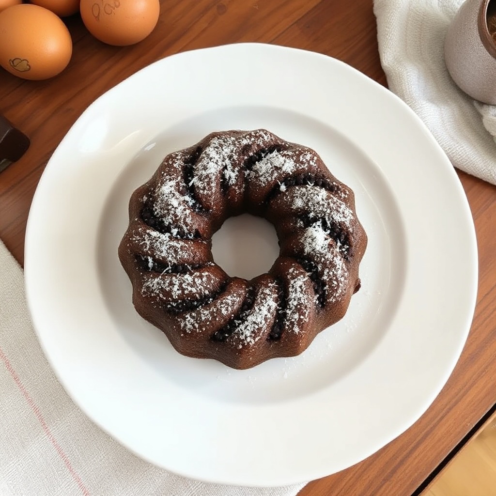Hazelnut Chocolate Ring Cake