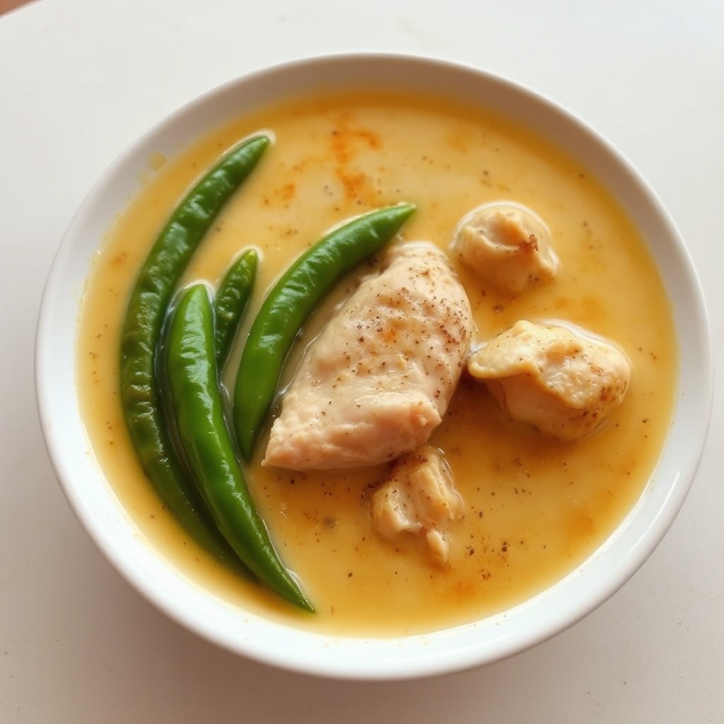 Zuppa di Pollo Cremosa e Piccante