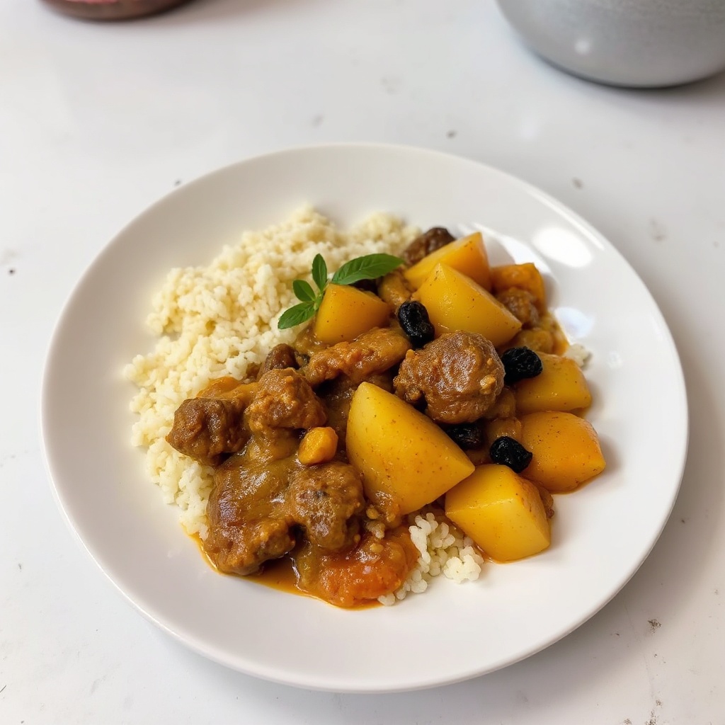 Curry di Manzo e Frutta Salato