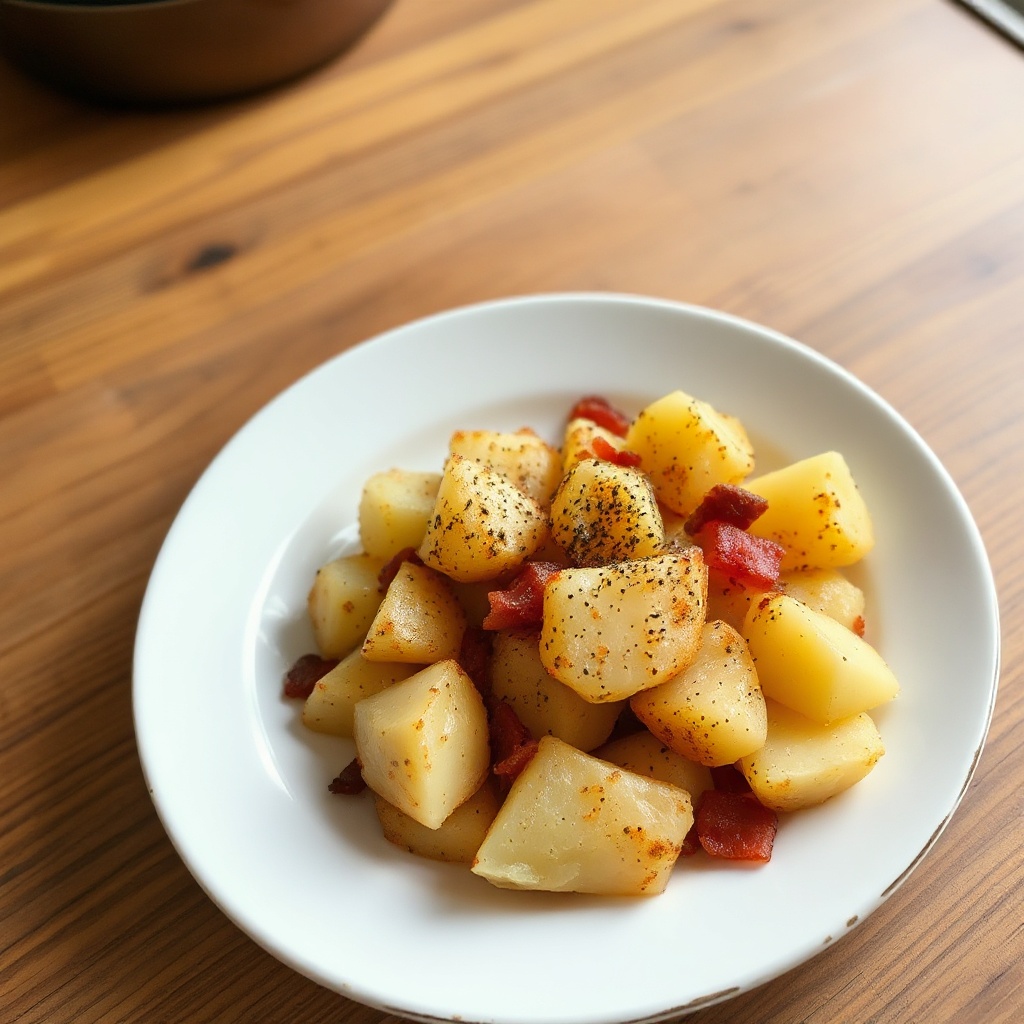 Patate Croccanti in Padella con Condimento Affumicato