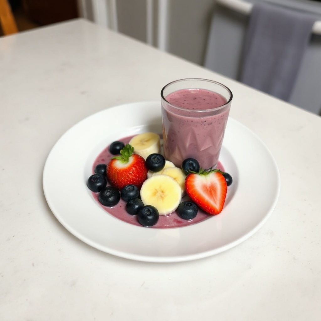 Beeren-Bananen-Glück Smoothie