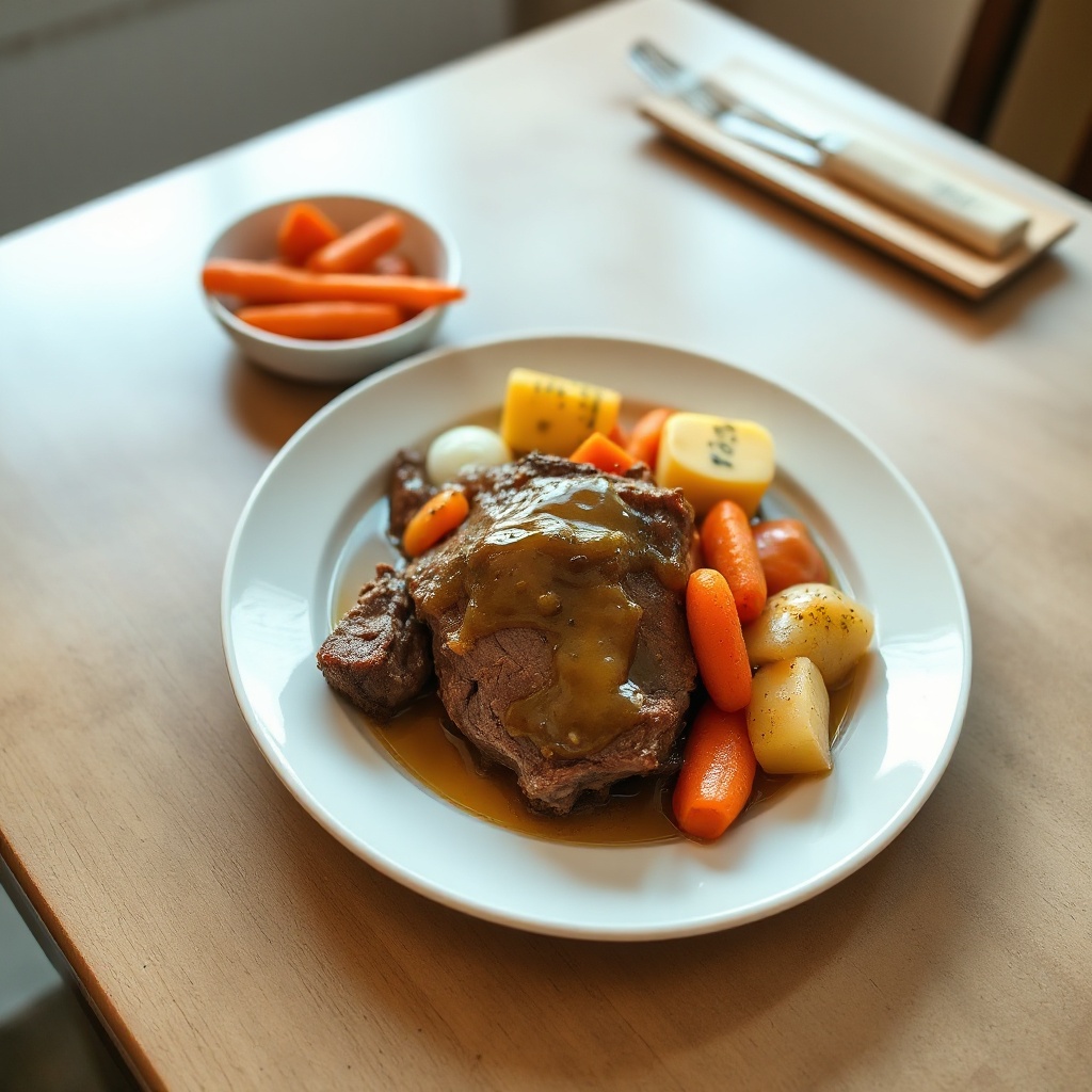 Arrosto Salato del Midwest con Glassa di Senape