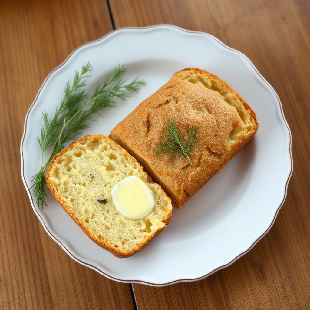Herzhafter Dill- und Zwiebel-Buttermilch-Laib