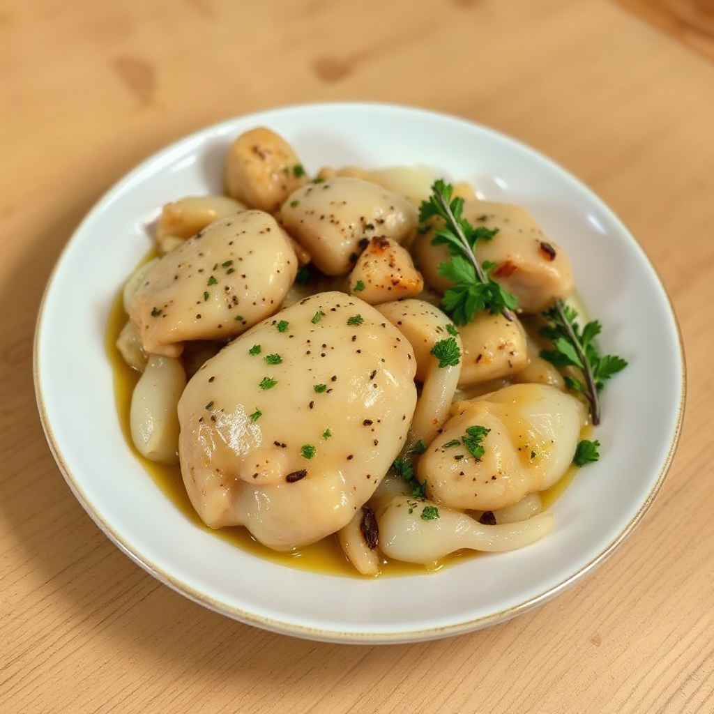 Pollo all'Aglio e Erbe in Pentola Lenta