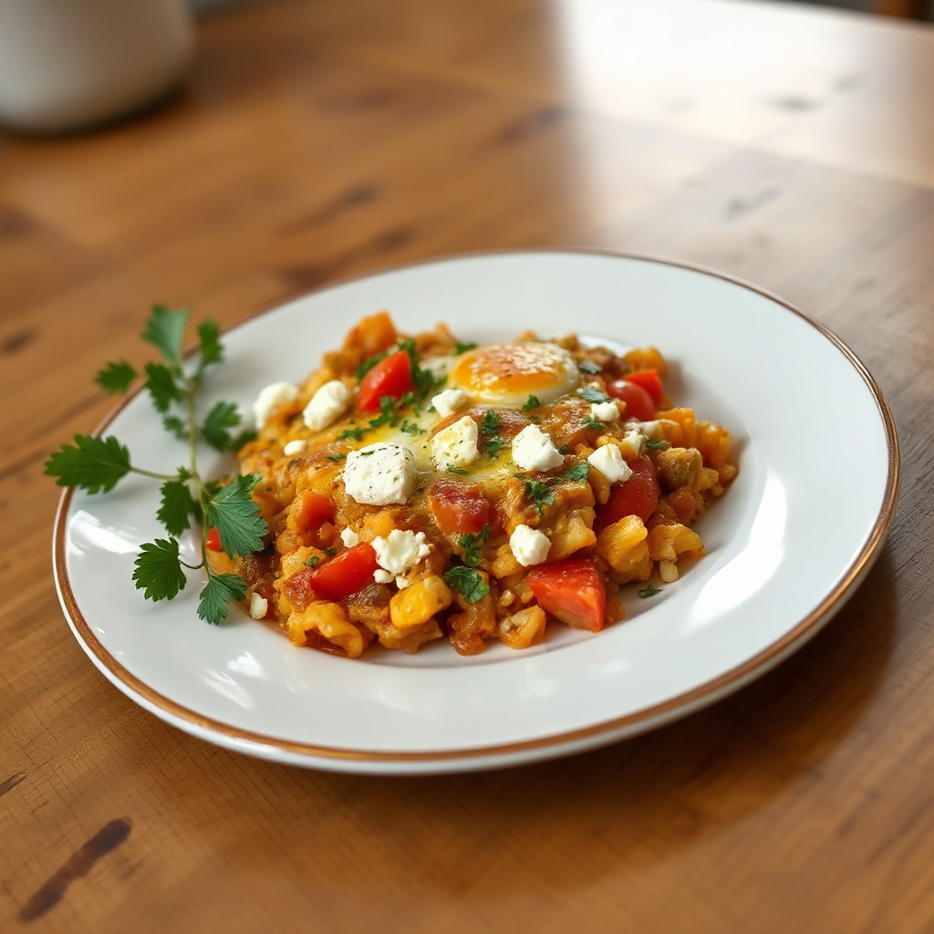 Griechisches Tomaten-Ei-Rührei