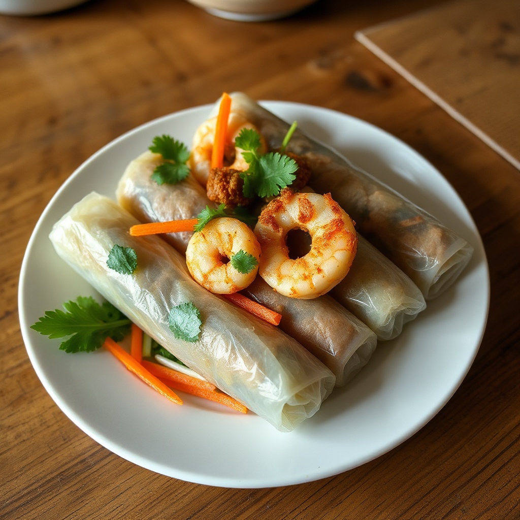 Crispy Vietnamese Pork and Shrimp Rolls