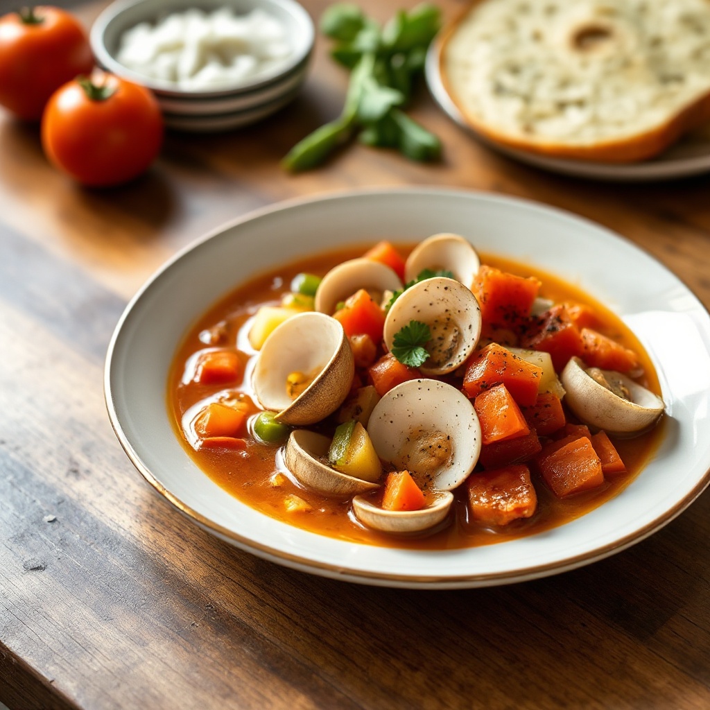 Hearty Tomato Clam Chowder