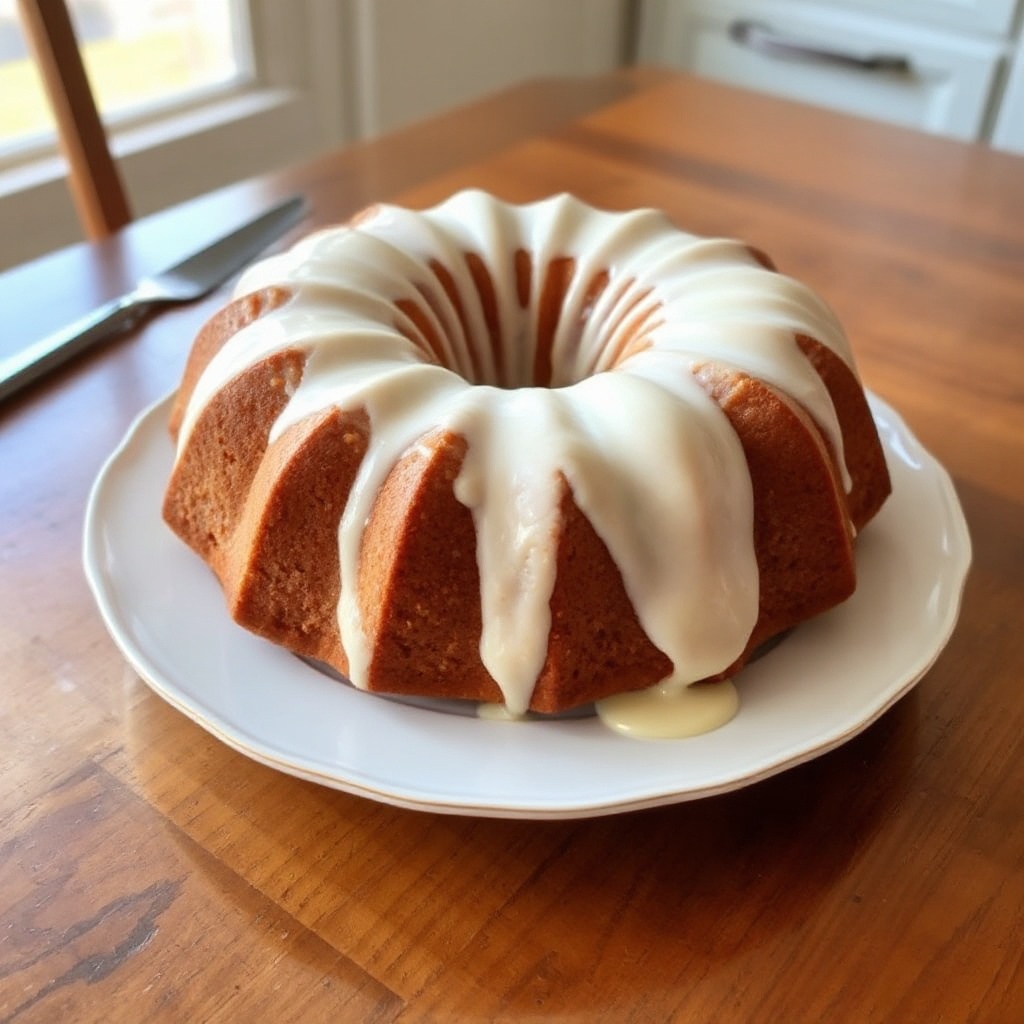 Torta Bundt al Cioccolato Bianco Decadente con Glassa Cremosa
