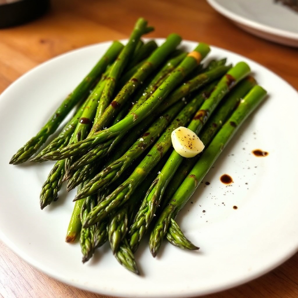 Balsamico-Butter-Röstspargel