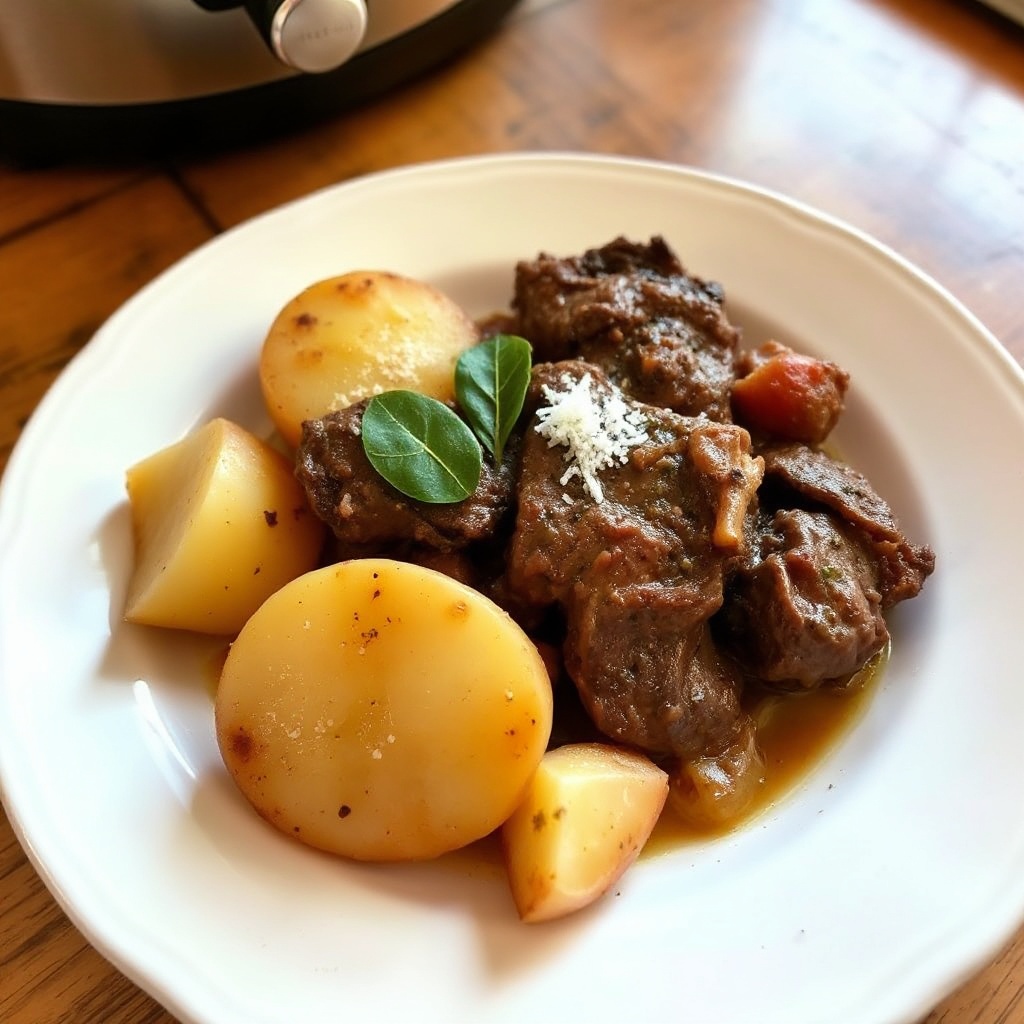 Bistecca e Patate in Pentola a Pressione