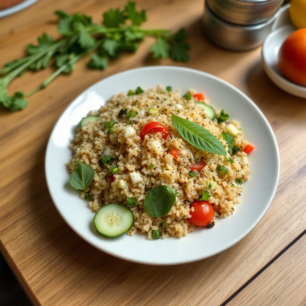 Kräuter-infused Bulgur-Salat