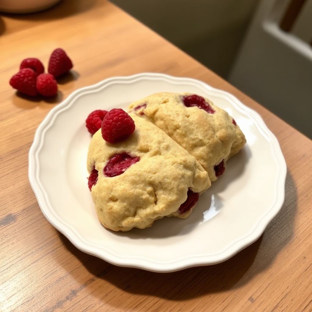 Wunderbare Himbeer-Mandel-Scones