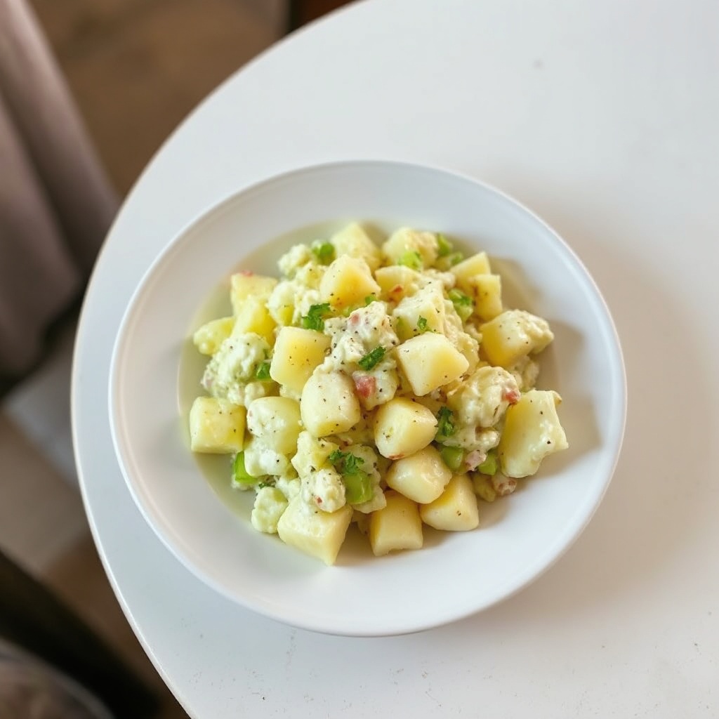 Würziger Cremiger Kartoffelsalat
