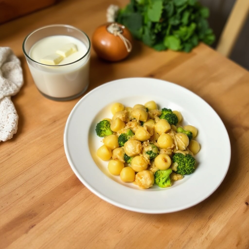 Gnocchi al Formaggio e Verdure al Forno