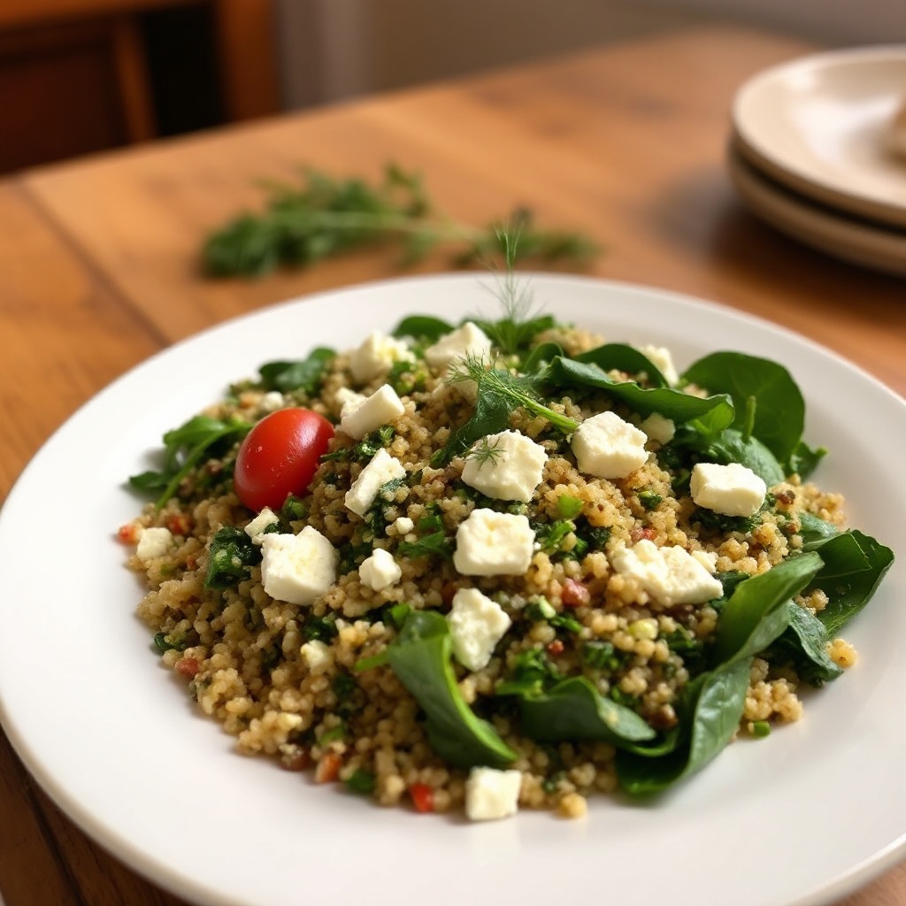 Mediterranean Spinach and Quinoa Salad