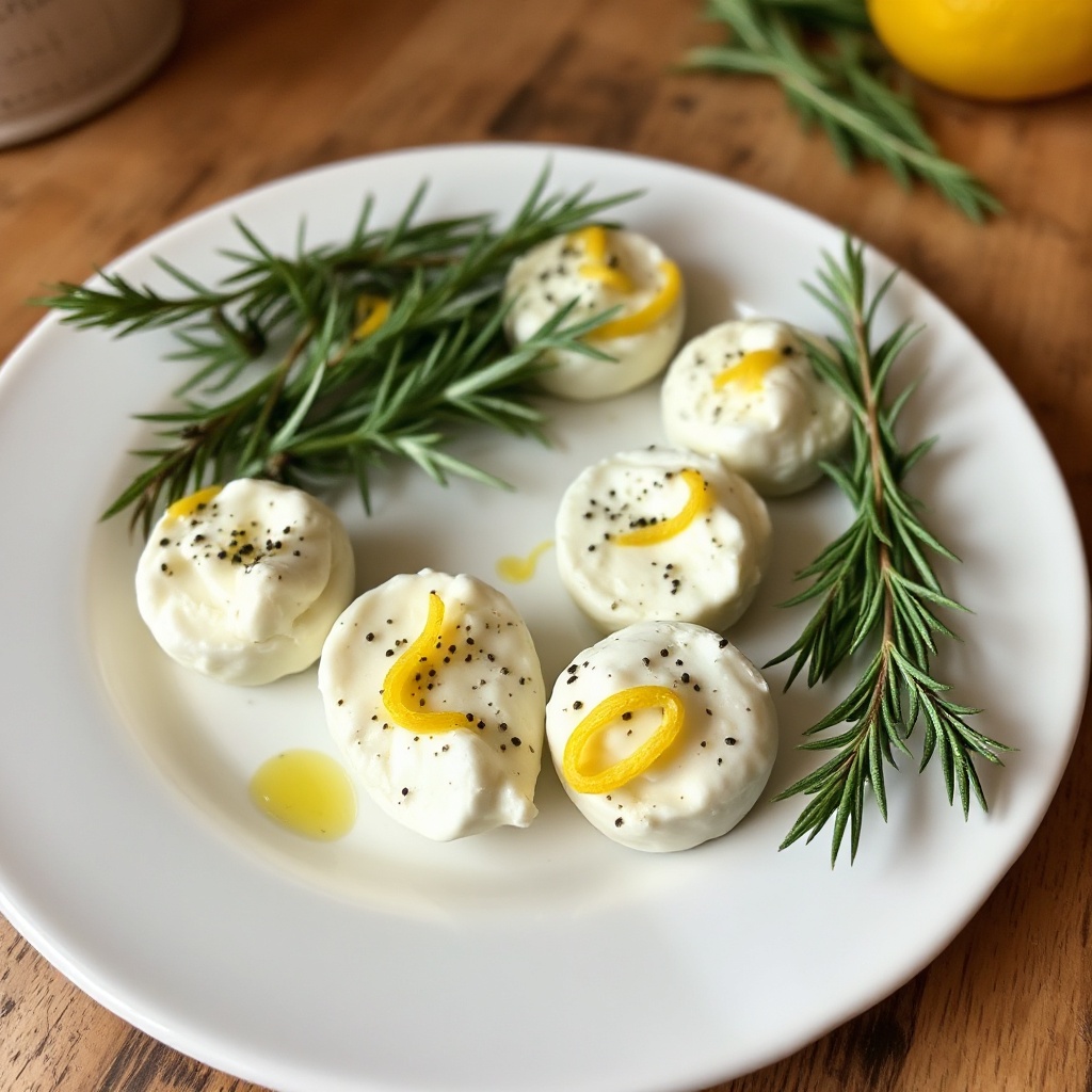 Herbed Cheese Bites with Lemon Zest