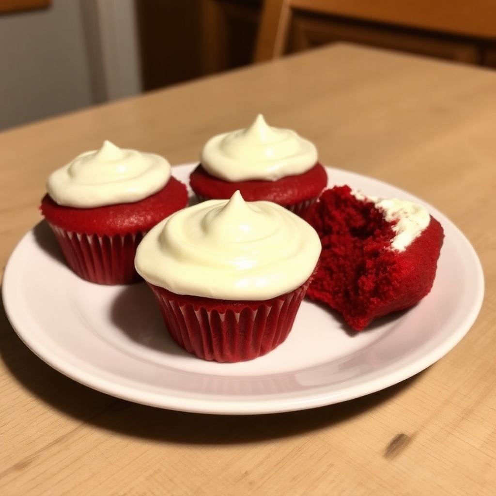 Cupcake di Red Velvet Morbidi con Glassa Cremosa