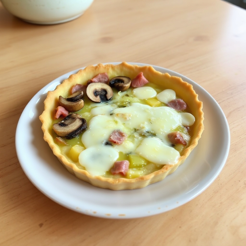 Torta Salata con Porri e Prosciutto