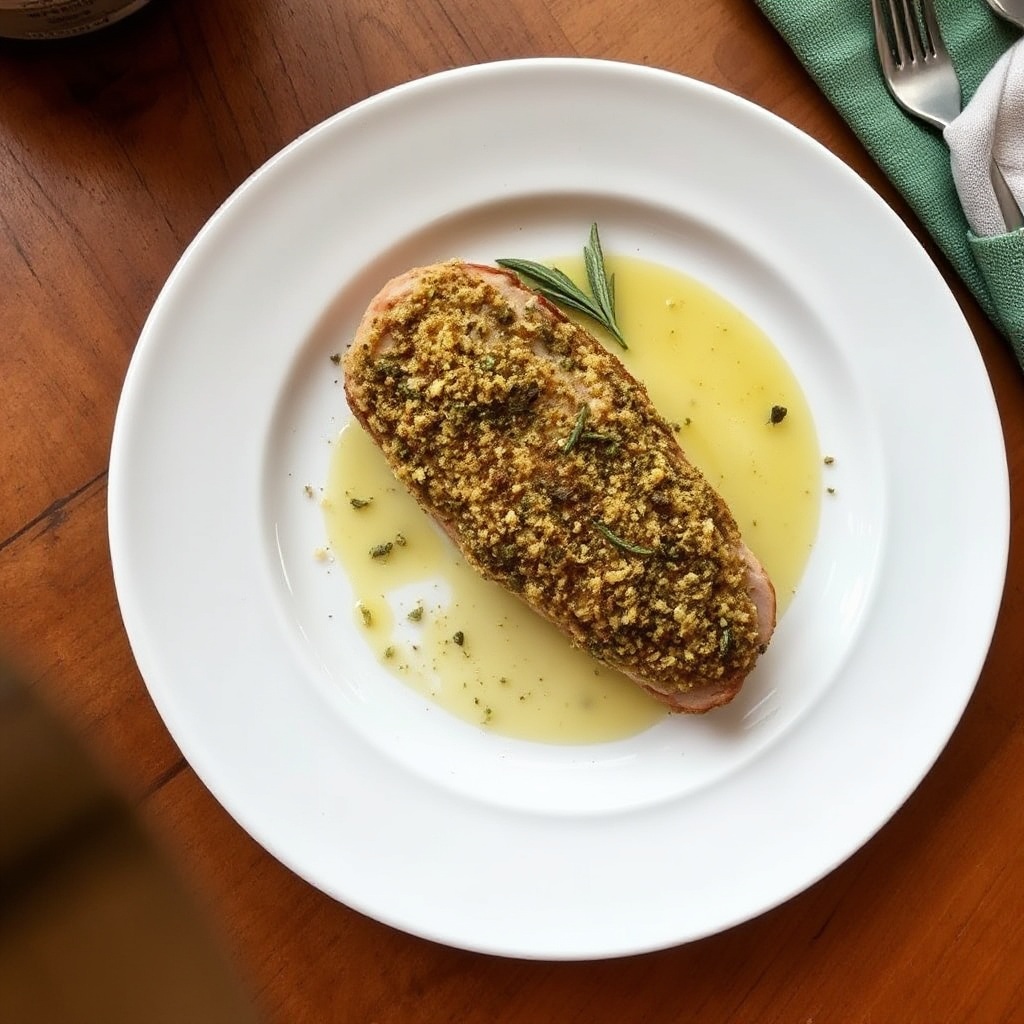 Kräuter-Knoblauch-Krusten Schweinefilet