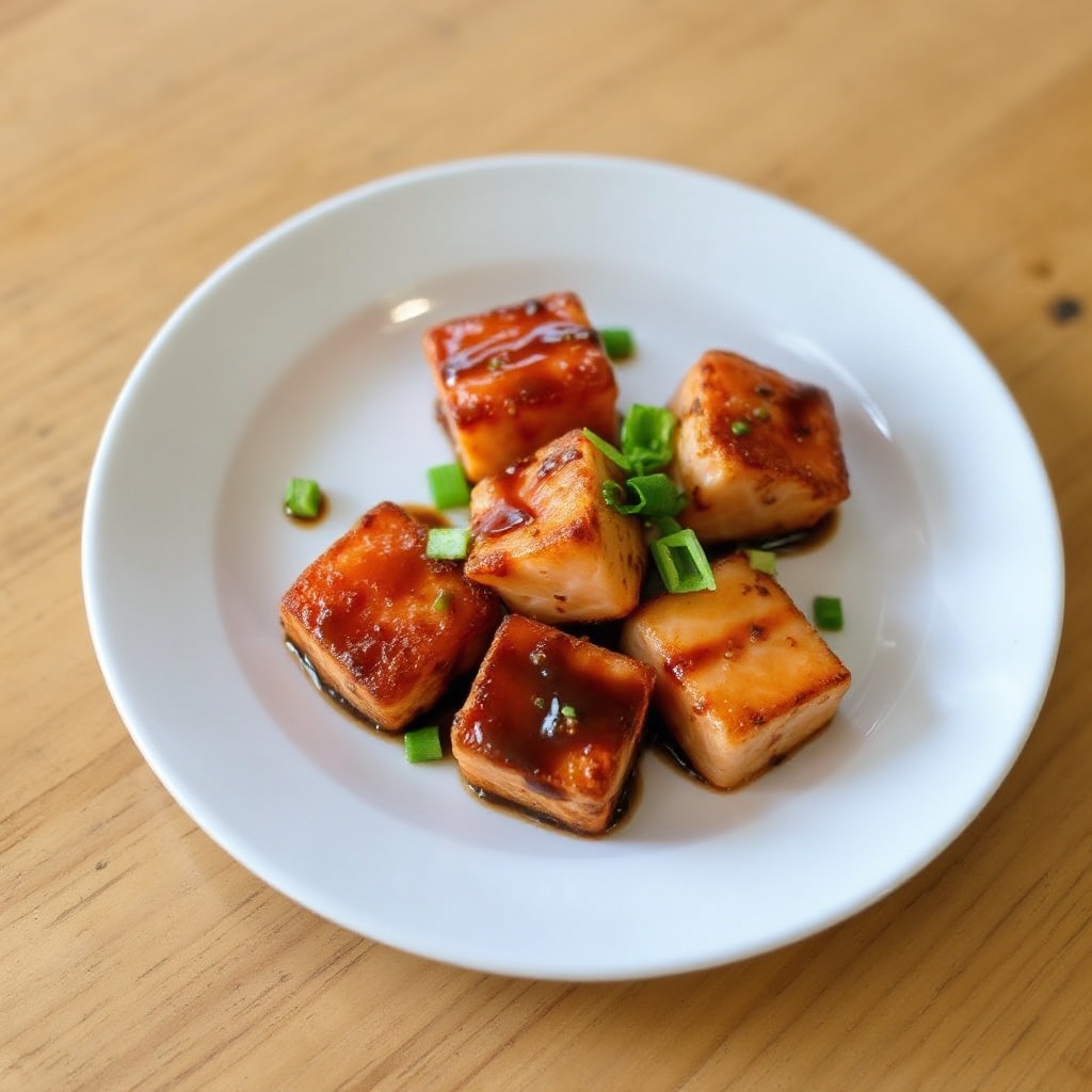 Bocconcini di Salmone Croccanti con Glassa di Soia