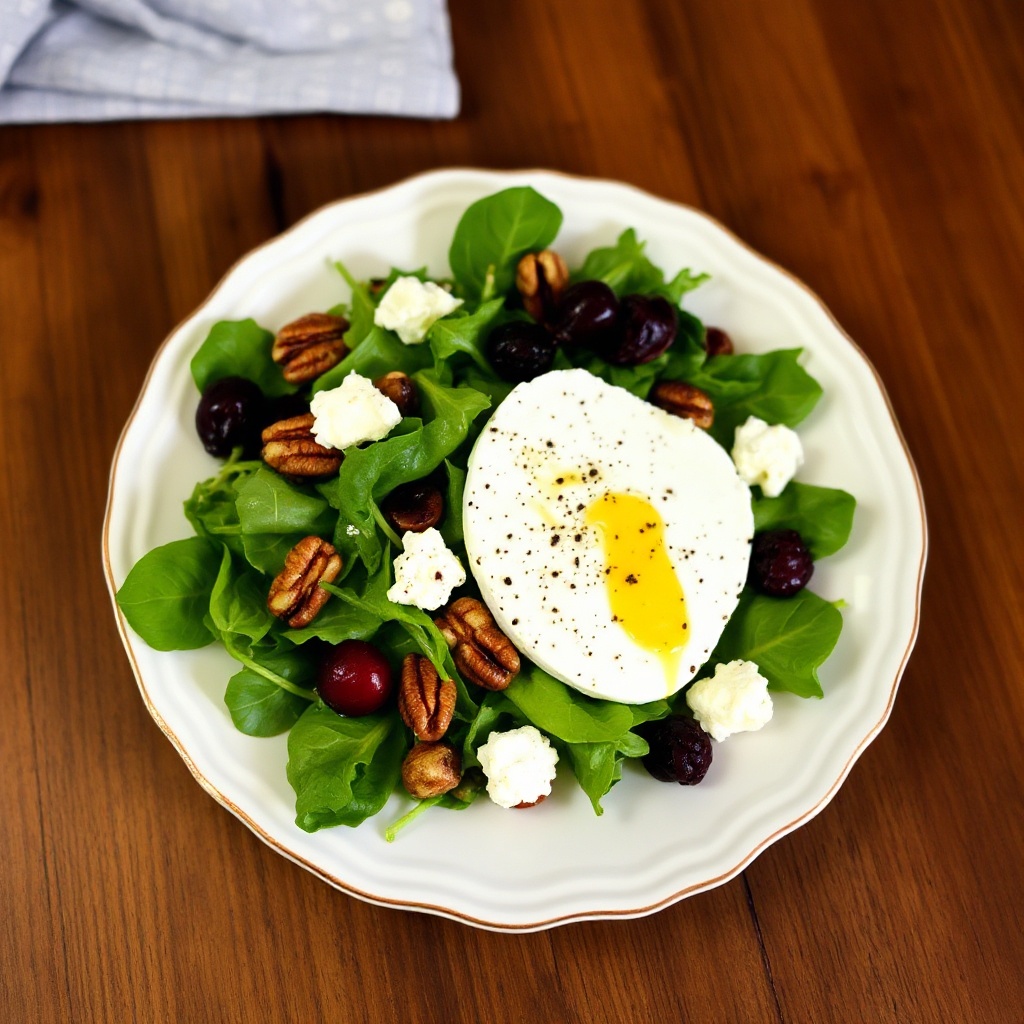 Cranberry-, Ziegenkäse- und Pekannuss-Salat
