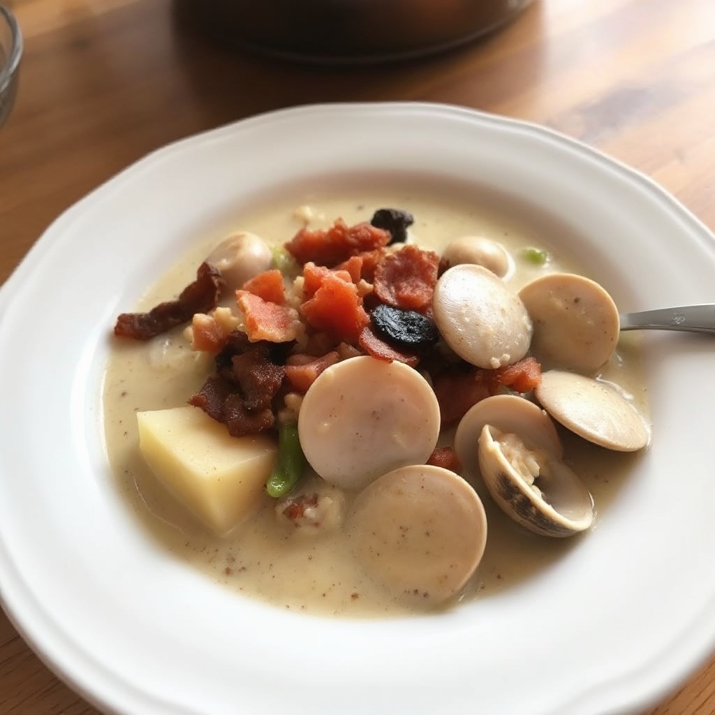 Cremige Küsten-Muschelsuppe