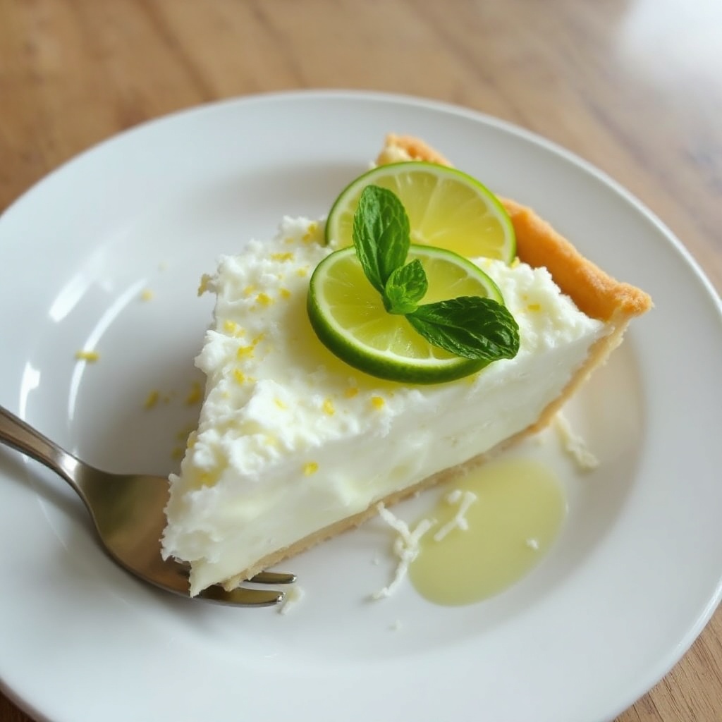 Tropical Lime Coconut Pie