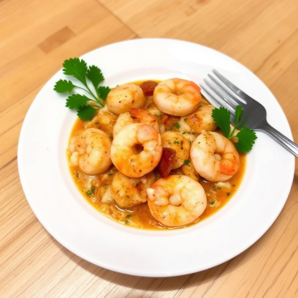 Würzige Cajun-Garnelen-Delikatesse