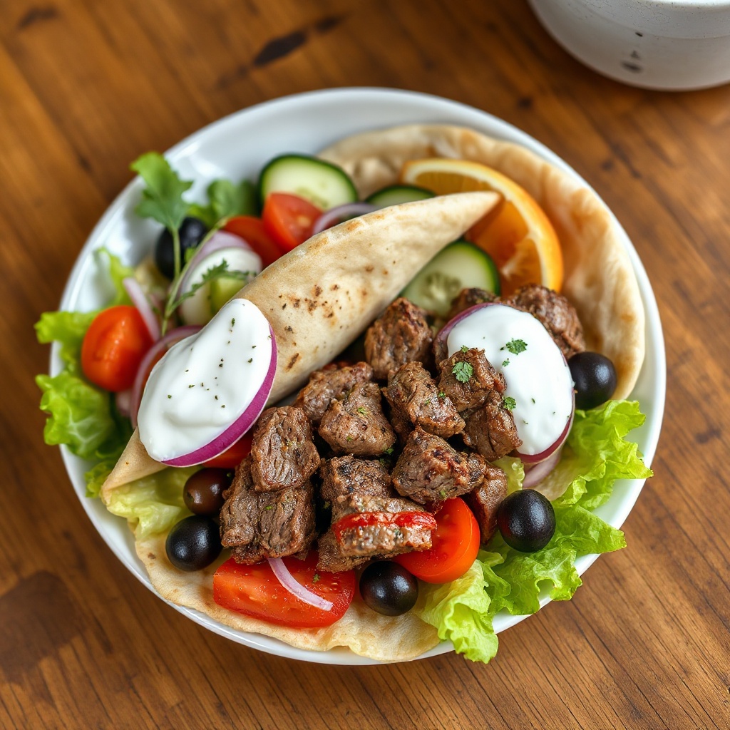 Mediterrane Steak-Wraps
