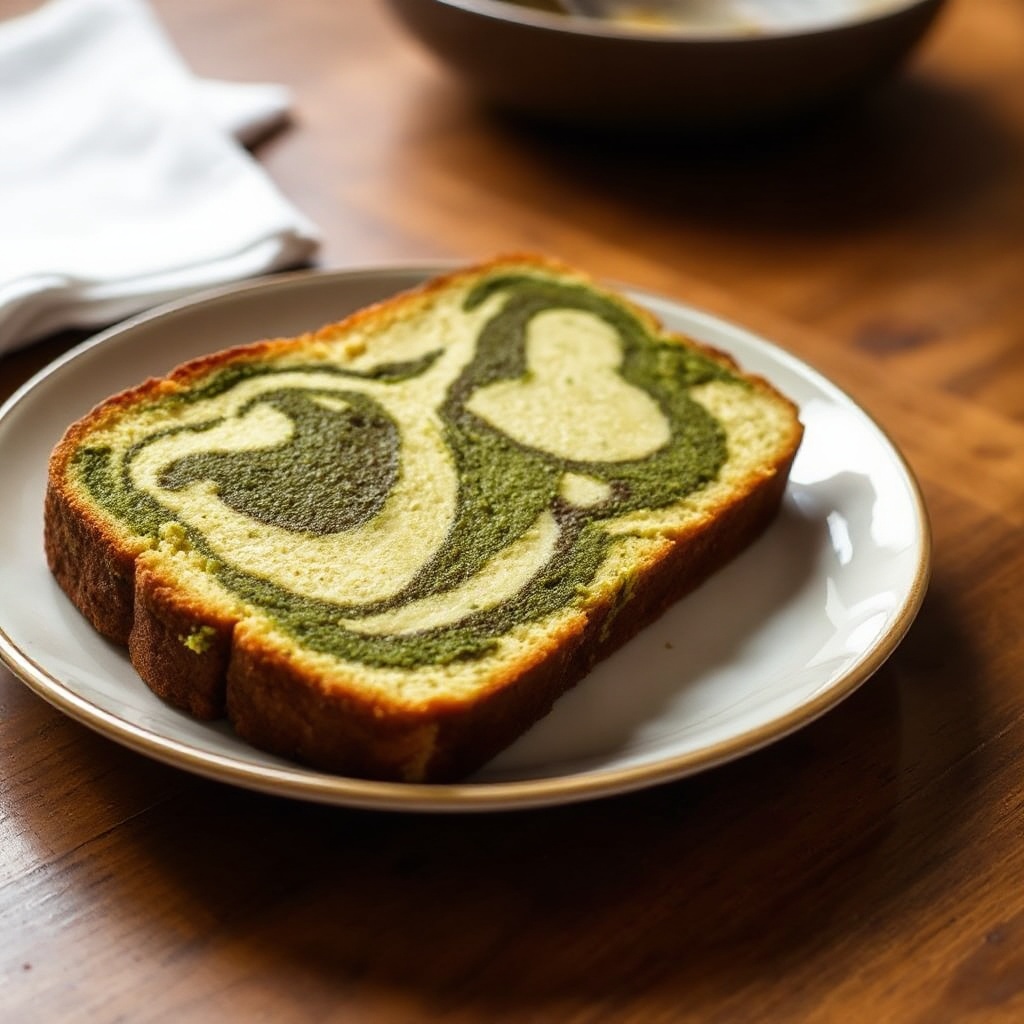 Matcha Marble Pound Cake
