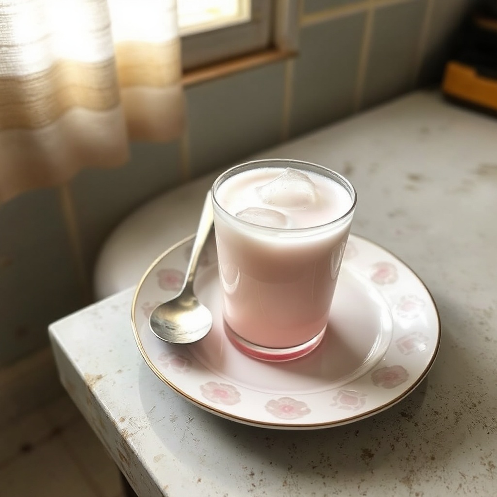 Erfrischender Rosen-Lassi