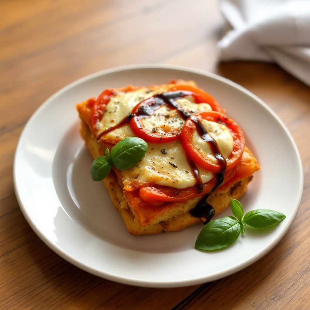 Käse-Tomaten-Crouton-Auflauf