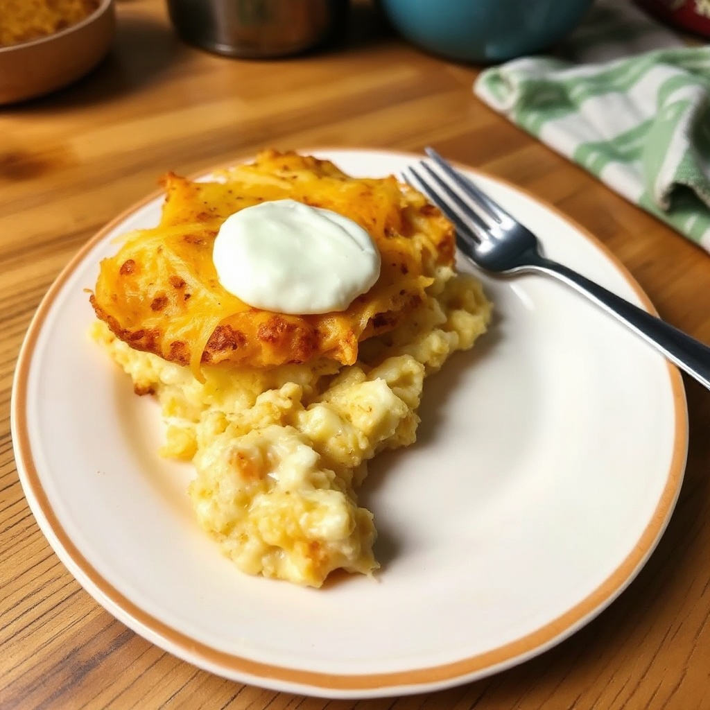 Cheesy Chicken Potato Bake