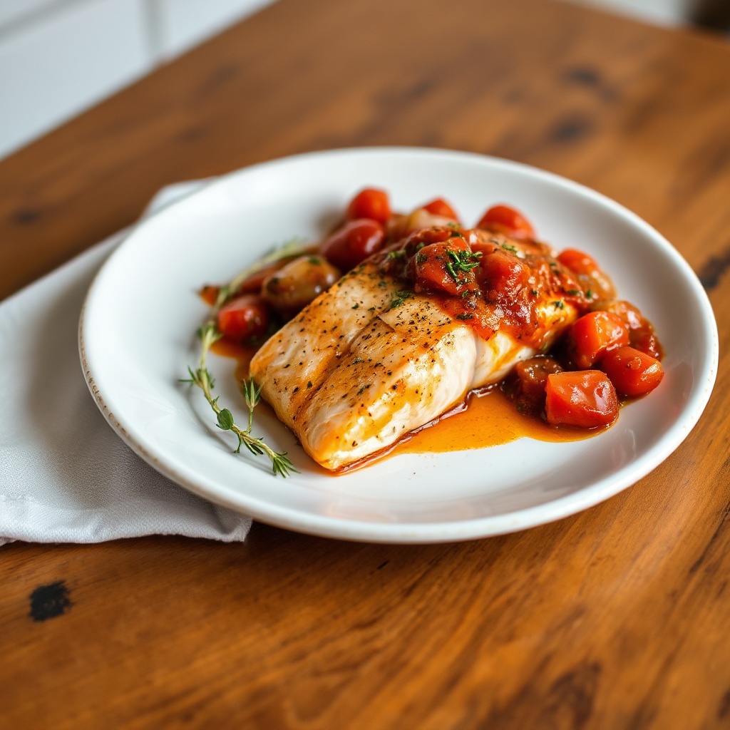 Gegrillter Lachs mit rauchiger Chipotle-Tomatensauce