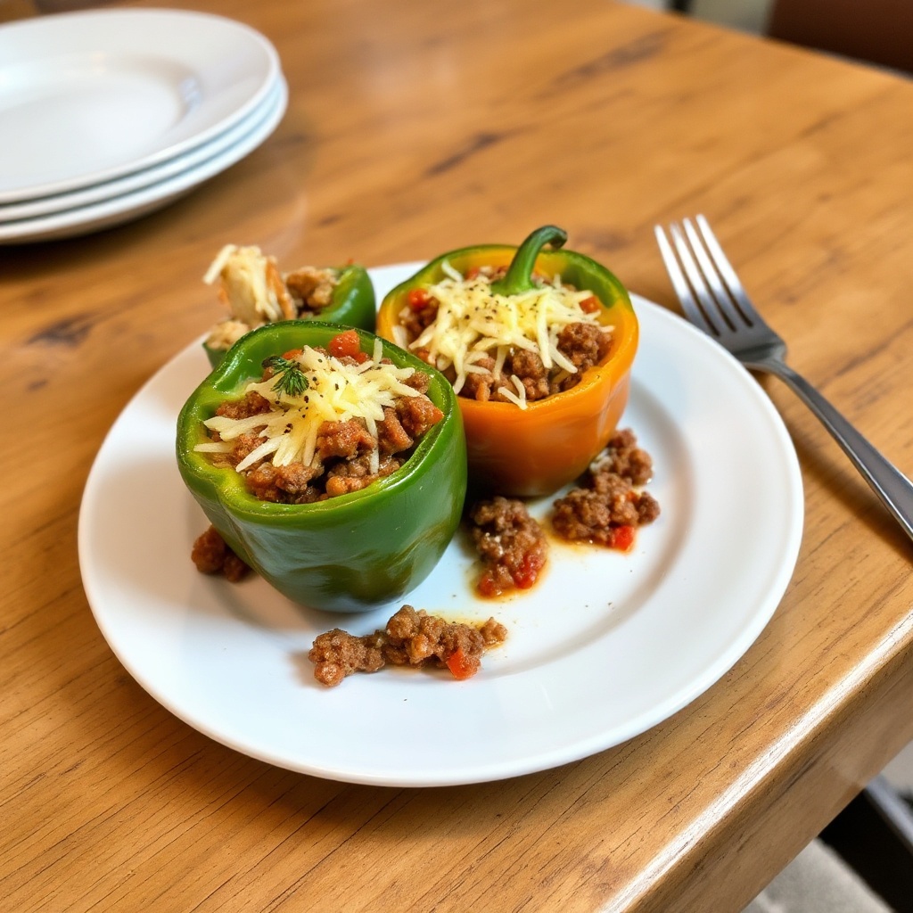 Peperoni Ripieni con Ripieno di Manzo e Formaggio