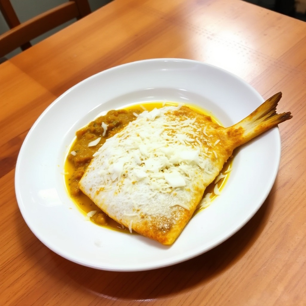 Pesce al Curry di Cocco Croccante