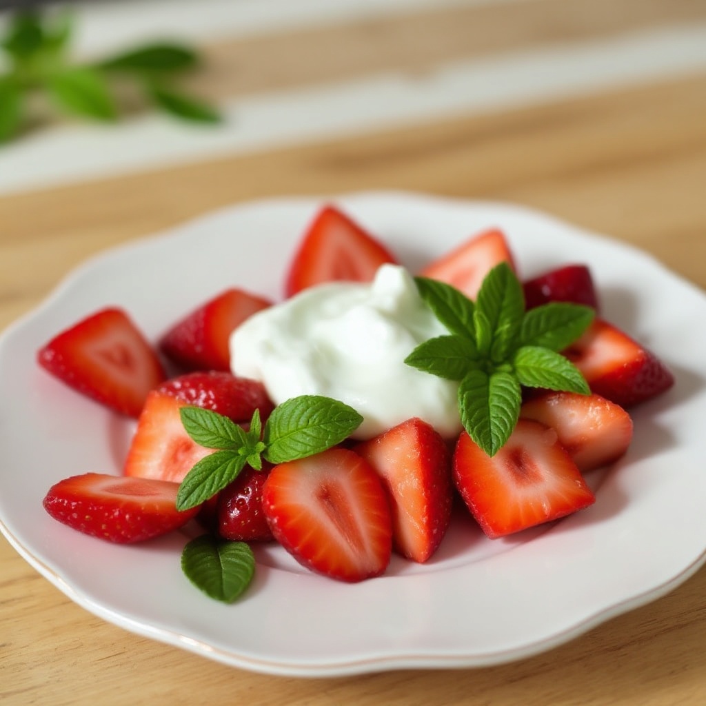 Delizia Rinfrescante di Fragole e Menta