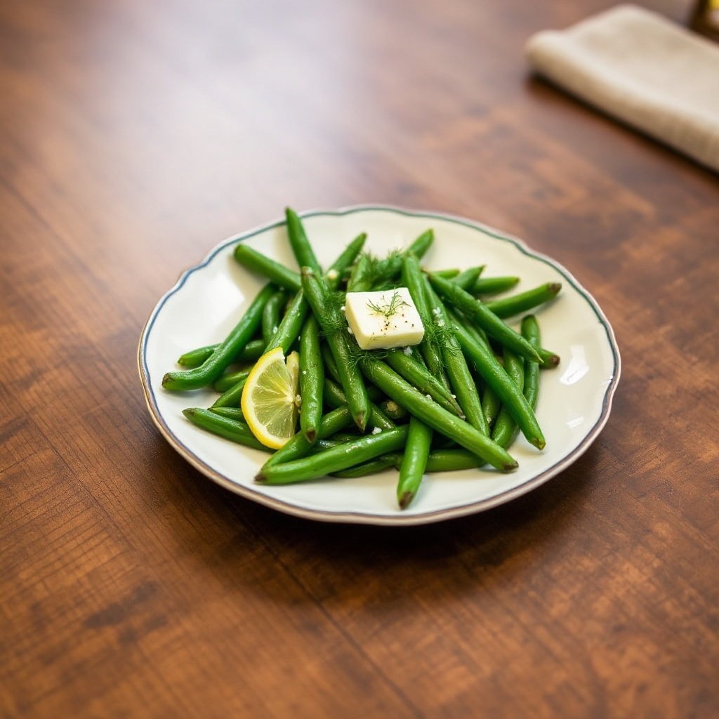 Sautéed Green Beans with Lemon and Dill
