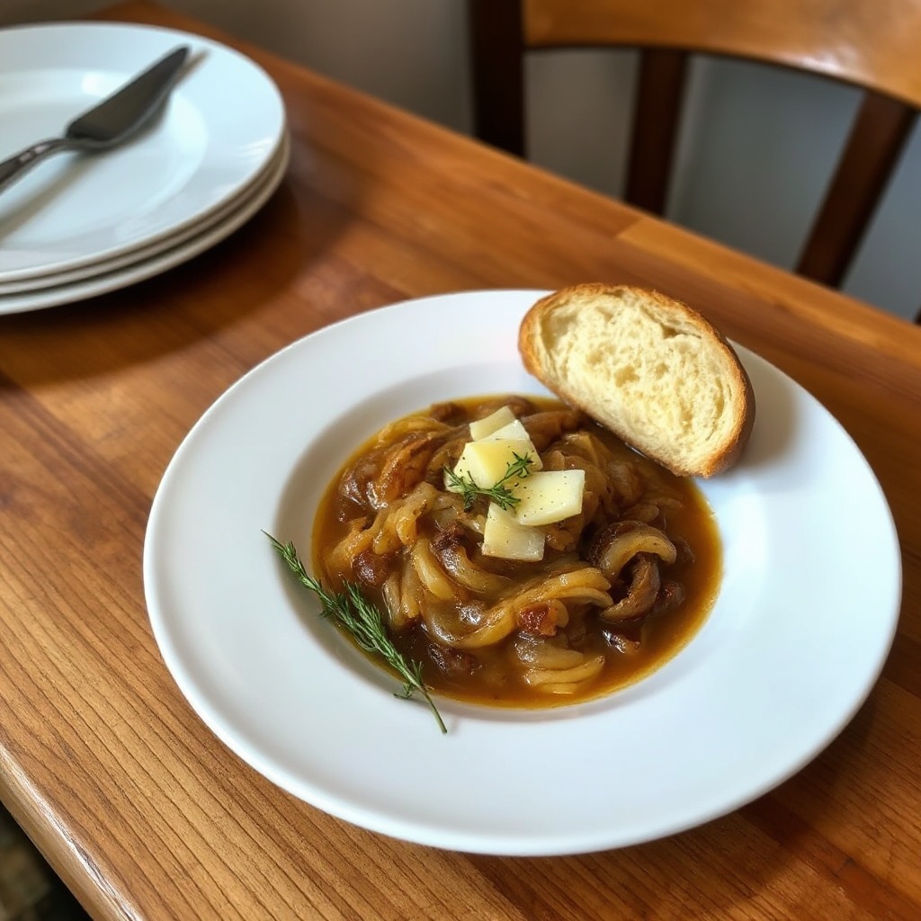 Zuppa di Cipolle Caramellate Salate