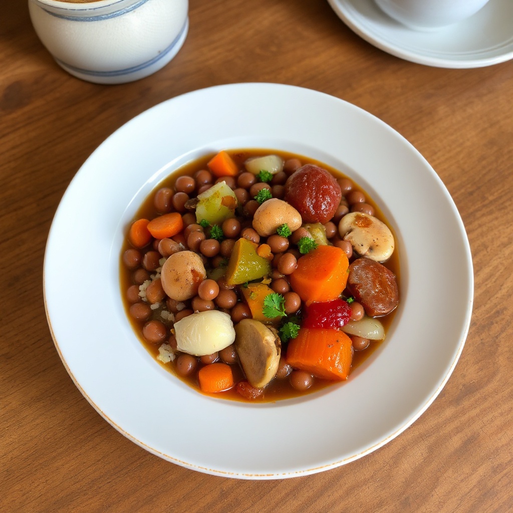 Stufato Sostanzioso di Fagioli Adzuki e Verdure