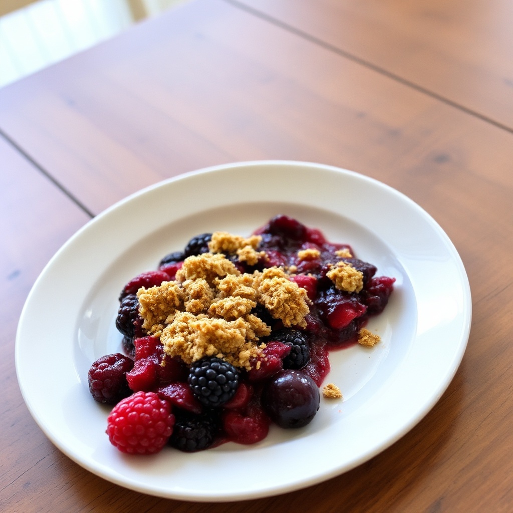 Delizia di Crumble ai Frutti di Bosco