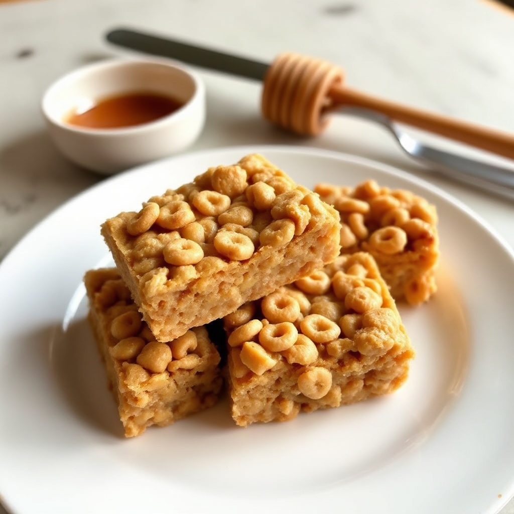 Erdnussbutter Honig Cheerio Riegel