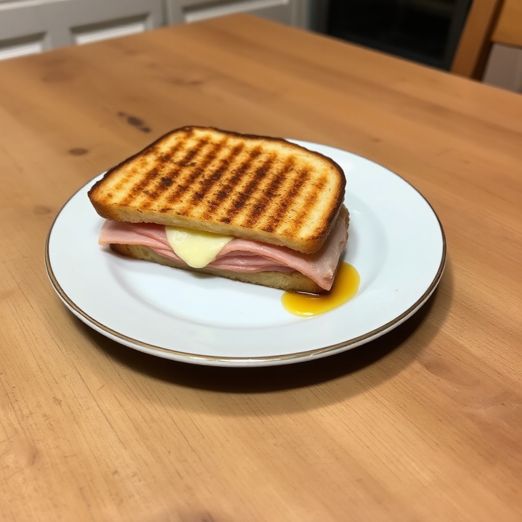 Gourmet Schinken- und Brie-Toast