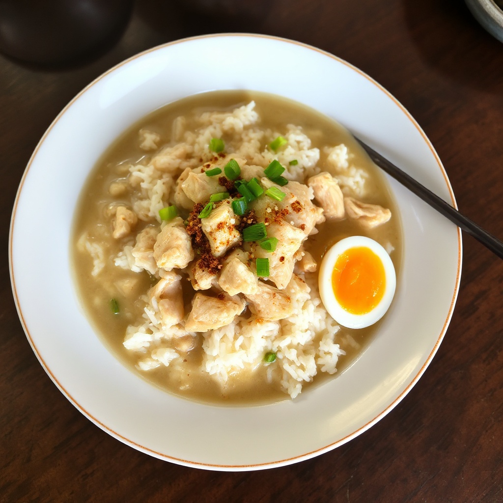 Vietnamese Chicken Rice Porridge