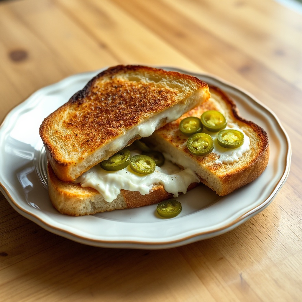 Cremiger Pepperoncini Toast Sandwich