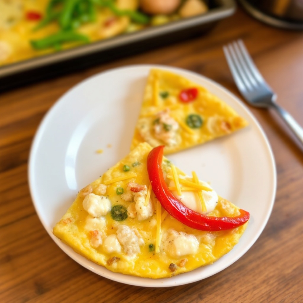 Frittata di Granchio e Verdure con Formaggio